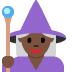 🧙🏿‍♀️ woman mage: dark skin tone display on Twitter